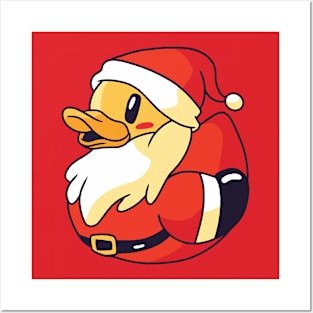 Santa Claus Rubber Duck Posters and Art